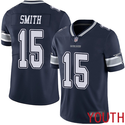 Youth Dallas Cowboys Limited Navy Blue Devin Smith Home #15 Vapor Untouchable NFL Jersey